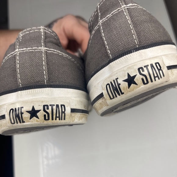 Converse One Star Sneakers – Grey Canvas, Men’s 8 / Women’s 9.5 - Picture 4 of 8